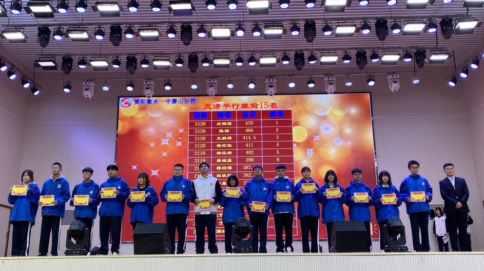 不负青春  砥砺前行——高一年级十一月月考表彰大会